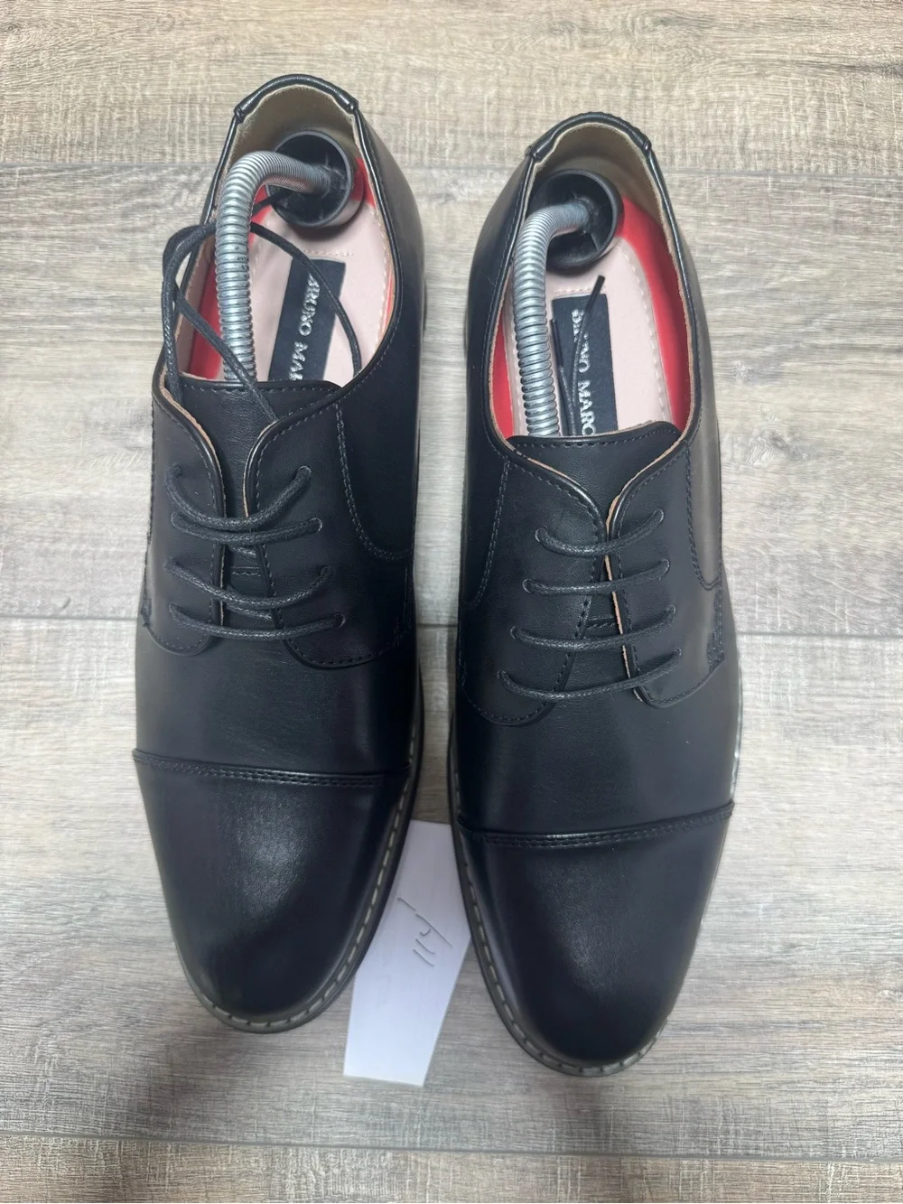 Men's Black Cap-Toe Derby Shoes - Classic Lace-Up Oxford Style